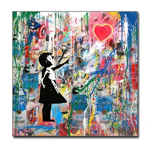 Wholesale Dropshipping 100% Hand-painted Home Decor Art Canvas Painting Graffito Art Painting Canvas Oil Painting