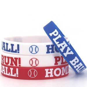 Braccialetto in Silicone <span class=keywords><strong>per</strong></span> gli appassionati di Baseball con il prezzo di fabbrica - Product Image 2