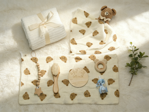 Set <span class=keywords><strong>Regalo</strong></span> Personalizzabile per Neonati Kaiyue, Confezione <span class=keywords><strong>Regalo</strong></span> per <span class=keywords><strong>Gravidanza</strong></span> e Congratulazioni con Orsetto e Coperta per Neonati - Product Image 6