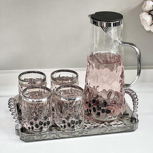 Vente en gros de tasses à eau et de services à thé de grande capacité pour salons domestiques, avec bouteilles en verre pour eau froide et ensembles d'eau. - Product Image 6