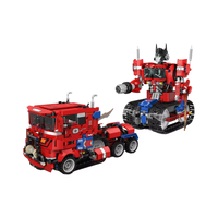 Optimus Pr1me Jeu de blocs de construction éducatifs Gyroscope de combat télécommandé Modèle en plastique Jouet pour chemin de programmation à la vapeur