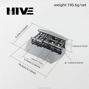 Planche à <span class=keywords><strong>cordes</strong></span> pour guitare électrique, PB Bass Pont de guitare à cinq <span class=keywords><strong>cordes</strong></span> Semi-circulaire frangé Bass Neck Straight Pegs of the Bass. - Product Image 2
