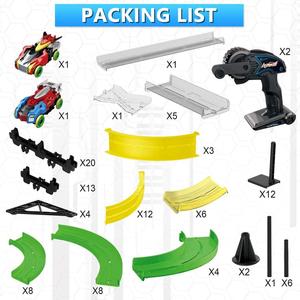 Cuối Cùng Bên Chơi Thiết Lập 860Cm 3D Đường Sắt Đua RC Theo Dõi Xe Thiết Lập Nhựa Train Với 2 Xe Ô Tô Và 2 Điều Khiển Từ Xa - Product Image 2