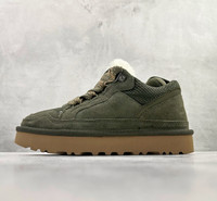 高品质定制舒适冬季 Uggs Lowmel 厚底原创羊皮羊毛鞋面黑色粉色棕色雪地靴运动鞋