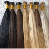 Extensions de cheveux naturels en gros, cheveux vierges bruts indiens, raides crépus, bouclés, à kératine, extensions de cheveux naturels à pointe I/K