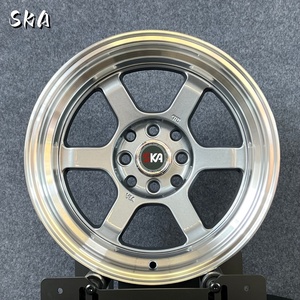 Ska <span class=keywords><strong>ล้อ</strong></span>มอัลลอยด์ R15 <span class=keywords><strong>15</strong></span> "15x8แบบสปอร์ตล้อรถยนต์นั่ง100 4x100 4x114.3 <span class=keywords><strong>Te37</strong></span><span class=keywords><strong>ขอบ</strong></span> - Product Image 3