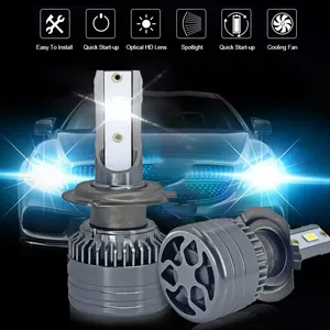 70w High Low Beam Focos Led H4 Universal 6000k White H7 Led Headlight Bulb 12v 7000lm Led H1 H11 880 9004 9005 9006 9007