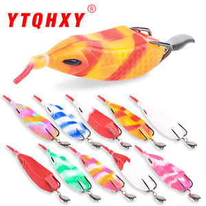 Señuelo de pesca Xinyu, tipo rana biónica suave, 9.5cm 16g, señuelos de superficie para la pesca de pez cabeza de serpiente. - Product Image 2