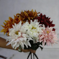 Bunga Dahlia Velvet Artificial Berkualitas Tinggi, Laris Manis, Sentuhan Realistis, Beragam Warna, Gratis, untuk Dekorasi Centerpiece Meja