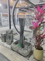 TY Shandong Granit Gris Blanc Naturel Écologique Moderne, Petite Dalle Brossée, Solution Complète pour Plans de Travail de Cuisine de Villa et de Parc