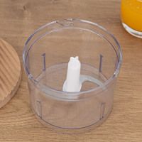 Mixeur plongeant électrique à 2 vitesses, commandes à bouton-poussoir, vitesse variable, 4 lames, 600 W, pour usage domestique, comprend un récipient en plastique