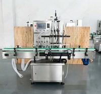Machine de remplissage et de scellage à 6 têtes pour liquides (eau pure, huile d'olive, savon liquide pour les mains, miel) avec pompe magnétique à rotor en plastique, Dubaï