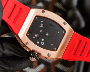 Reloj Mecánico de Lujo Nueva Tendencia 2025 35-02 con Caja de Fibra de Carbono, Cristal de Zafiro, Esfera con Correa de Caucho y Reserva de Marcha - Product Image 4