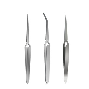 Anti Crossing Tweezers Stainless Steel Pointed Tip Rebound Clamp For Precision Fixation - Product Image 5