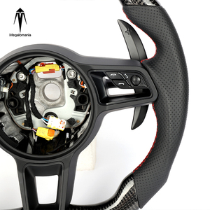 Volante Sportivo in Vera Fibra di Carbonio per <span class=keywords><strong>Porsche</strong></span> 911 Cayenne <span class=keywords><strong>Macan</strong></span> - 1 Anno di Garanzia, Accessorio per Interni Auto - Product Image 5