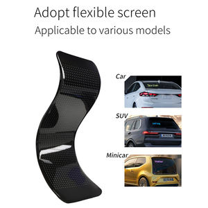 Pantalla LED Transparente para Ventana Trasera de Taxi, a Todo Color, para Publicidad, Pantalla Flexible con Control Inalámbrico por Aplicación - Product Image 5