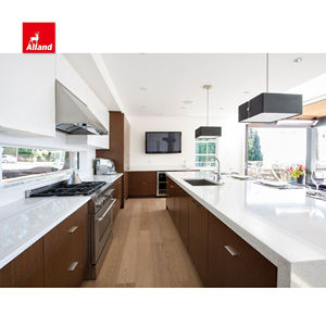 Alland pabrik penjualan langsung Pantry tinggi warna putih Lacquer penyimpanan perabotan lemari dapur untuk dapur - Product Image 6