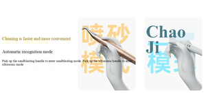 Ablatore Dentale e Lucidatore ad Aria Portatile 2 in 1 con Funzione Spray ad Acqua Macchina per la Pulizia dei Denti per l'Igiene Orale in Clinica - Product Image 4