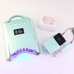 <span class=keywords><strong>Secador</strong></span> <span class=keywords><strong>de</strong></span> uñas inalámbrico recargable Mermaid Color 78W con lámpara LED UV Logotipo personalizable gratis - Product Image 3