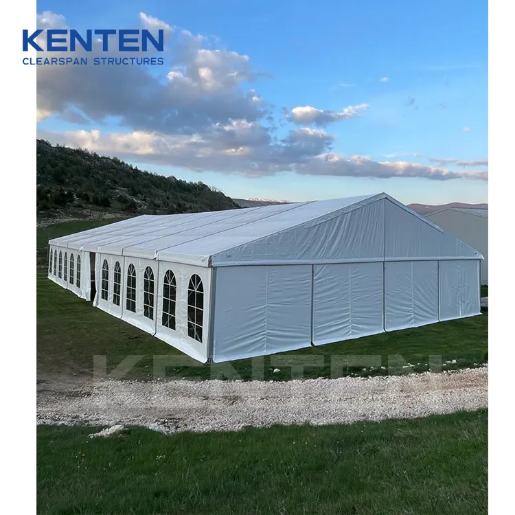 KENTEN maquee 25 x 15 wedding party tents for events outdoor enclosed tent with air conditioner large tent for wedding ceremony