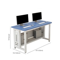 Mobilier scolaire ordinateur d'étudiant salle informatique de laboratoire table de formation informatique en acier