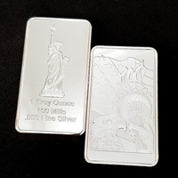 Pièce de monnaie en or de 100 millions de dollars américains, statue de la Liberté, souvenir, pièce de monnaie en métal, lingot d'argent pour collection