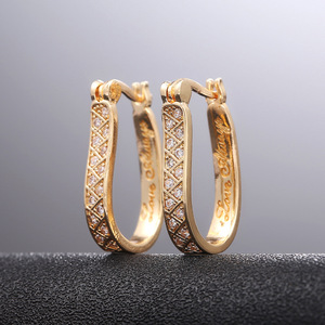 Pendientes de Aro Minimalistas de Moda, Elegantes con Acento Brillante, Joyería para Mujer, Pendientes de Declaración - Product Image 6