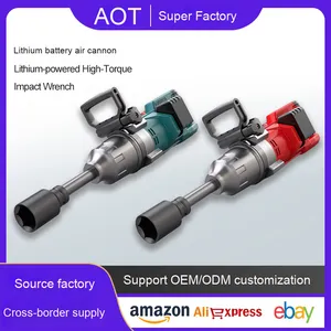 Siêu mô-men xoắn 18V kép Pin điện cờ lê sứ không chổi than gió pháo với công nghiệp cấp không dây công nghệ - Product Image 3