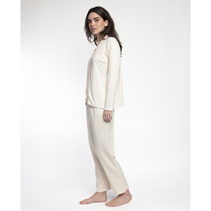 ADMAS CLASSIC Pyjama Femme Abierto Dots Fleurs Imprimé Spandex Taille Élastique Personnalisable Respirant Confortable Homewear - Product Image 2