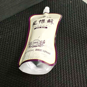500ml Kody Reusable AL Stand up <b>Pouch</b> Specific Shape Spout <b>Pouch</b> for 52% Liquor Wine Drinking Water <b>Laminated</b> Food Grade Bag - Product Image 3