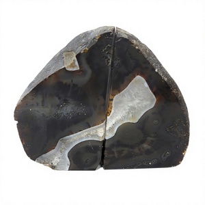 Décoration d'intérieur moderne, porte-livres en agate noire naturelle, ornement de bibliothèque, JILANI AGATE and GEMS EXPORT Gujarat - Product Image 2