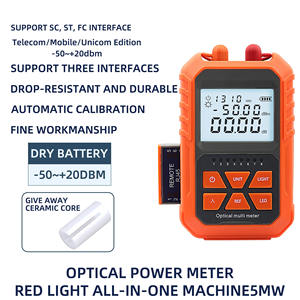 3 IN 1 Glasfaser-Leistungs messer-50 ~ 20dB RJ45-Netzwerk-Kabeltester mit visueller Fehlersuche 5MW 1-5km - Product Image 2