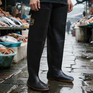 Fabricant de bottes en PVC avec logo personnalisé, bottes de terrain pour la pêche, le jardin, l'agriculture, les agriculteurs, bottes de rizière pour hommes et femmes, vêtements de travail - Product Image 5
