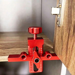 Adjustable Aluminum Alloy <b>Cabinet</b> Door Installation <b>Tool</b> With Three Holes For <b>Drawer</b> And <b>Cabinet</b> Mounting - Product Image 1