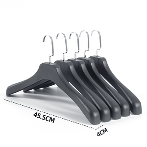 Organizzazione guardaroba abbigliamento uomo legno grano plastica antiscivolo <span class=keywords><strong>appendiabiti</strong></span> personalizzato inodore Flat Hanger - Product Image 2