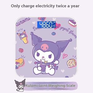 लड़कियों के लिए कुलोमी इलेक्ट्रॉनिक बॉडी फैट स्केल के लिए कार्टून डिजाइन टिकाऊ डॉरमेटरी बैटरी संचालित वजन मापने - Product Image 6