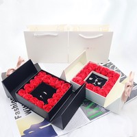 Kalung lipstik 2025 16 sabun yang diawetkan abadi kotak hadiah bunga mawar hadiah Hari Valentine Ibu untuk pacar Saint Vantine