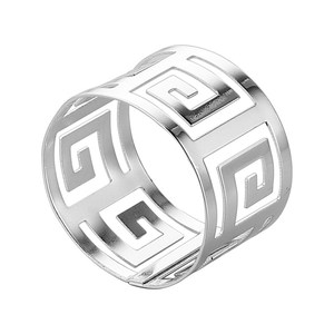 Anneau <span class=keywords><strong>de</strong></span> <span class=keywords><strong>serviette</strong></span> <span class=keywords><strong>rond</strong></span> haut <span class=keywords><strong>de</strong></span> gamme avec design à double perle et ressort, style simple et tendance pour usage commercial - Product Image 5