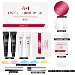 4 en 1 Lash & Brow Lift and Tint Kit Levantamiento de <span class=keywords><strong>pestañas</strong></span> 5 Lift Pads Netrural Wild Eyebrow Semipermanente Personalizado - Product Image 2