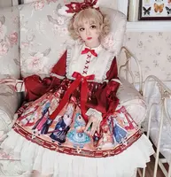 로리타 슬링 스커트 일본 애니메이션 소녀 드레스 코스프레 의류 고딕 로리타 드레스