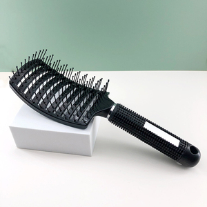 Brosse à cheveux en nylon <span class=keywords><strong>pour</strong></span> salon de coiffure, poils incurvés ventilés <span class=keywords><strong>pour</strong></span> massage du cuir chevelu, outils de coiffure <span class=keywords><strong>pour</strong></span> salon de coiffure, vente en gros - Product Image 6