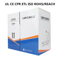 Câble réseau Internet de haute qualité, fabrication en usine, 8 paires de câbles Cat 6 UTP Cat6 Lan, 305 m