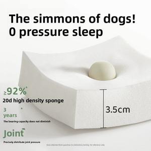 <span class=keywords><strong>Coussin</strong></span> pour <span class=keywords><strong>chien</strong></span> à motif écossais, lavable, avec tapis rafraîchissant amovible pour l'été et toutes les saisons - Product Image 3