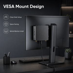 Mini PC Empresarial Intel <span class=keywords><strong>Core</strong></span> I5/i7/i9 12ª/13ª Gen DDR5 64GB PCIe4.0 M.2 SSD Almacenamiento SSD+HDD Windows 11 - Product Image 3