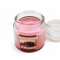 LD08T Parfum à la cire de soja Etiquettes personnalisées Bougie parfumée style Yankee D14T D16T Décoration intérieure Logo personnalisé Noël