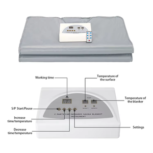 Meilleures ventes <span class=keywords><strong>Couverture</strong></span> de sauna Utilisation à domicile Chauffage portable Limite de température Équipement de beauté pour la perte de poids et la détoxification vers les États-Unis - Product Image 6