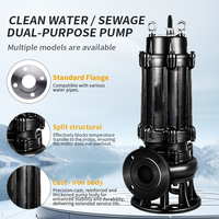 Pompe à eaux usées submersible centrifuge 220v 380v, produits de pompe de puisard, pompe à eaux usées submersible en fonte