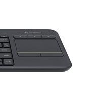Baru untuk K400 Plus Slim Wireless 2.4Ghz Touchpad Keyboard USB Multi Keys Hitam