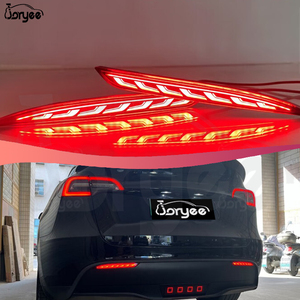 Conjunto de Luces Traseras LED RGB Dinámicas con Flujo de Luz Ambiental, Actualización de Luces Traseras para Tesla Model 3 2023 2024 2025, Accesorios de Tuning para Automóviles - Product Image 2