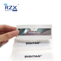 Etiqueta UHF para Parabrisas de Vehículo, 860-960Mhz, Alien H9, Etiqueta RFID Adhesiva para Estacionamiento, Etiqueta RFID UHF